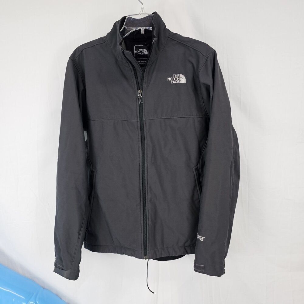 The North Face Jacket Mens Size Medium Gray/Black Windstopper Softshell